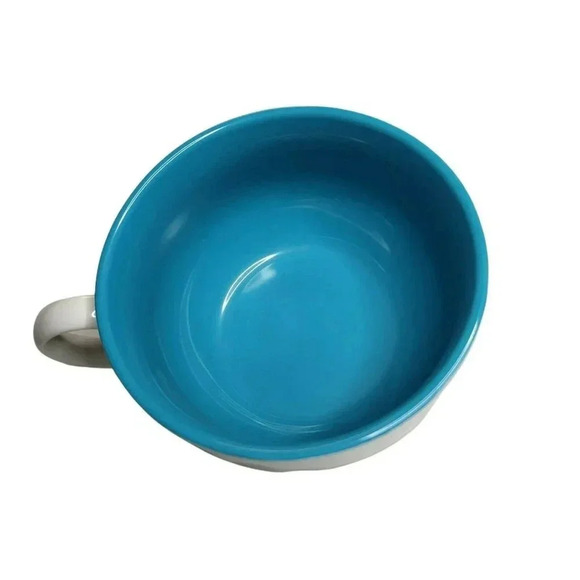 Mt. Rushmore Mug What’s Up? White Blue Inside Coffee Soup cup - Picture 6 of 6